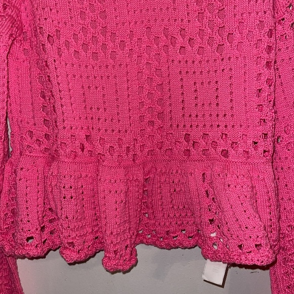 🌹NWT:DAVI & DANI ACAPULCO PEPLUM HEM SWEATER - Picture 4 of 8